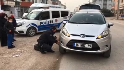 İnegöl polisi alkışı hak etti… Bu kez ceza kesmediler