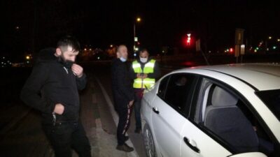 Kısıtlamada alkollü yakalandı, izin belgesi iptal edildi