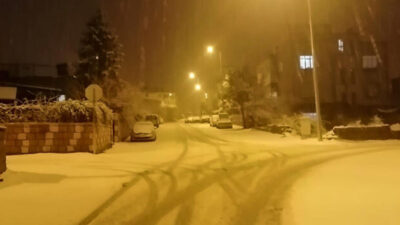 Bir anda bastırdı! Beyaza büründü