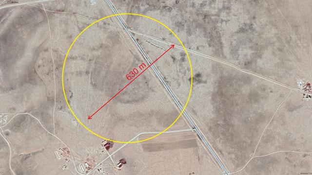 630 metre çapında obruk tespit edildi! Üzerinden yol geçiyor