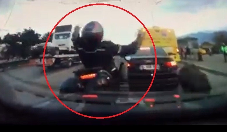 Görüntüler Bursa’dan… Ölümden kıl payı kurtuldu