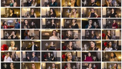 Onlarca hekim bir araya geldi şarkı söyledi