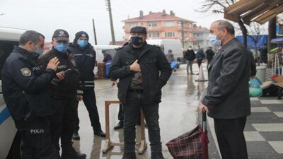 Karantinayı deldi, pazarda yakalandı