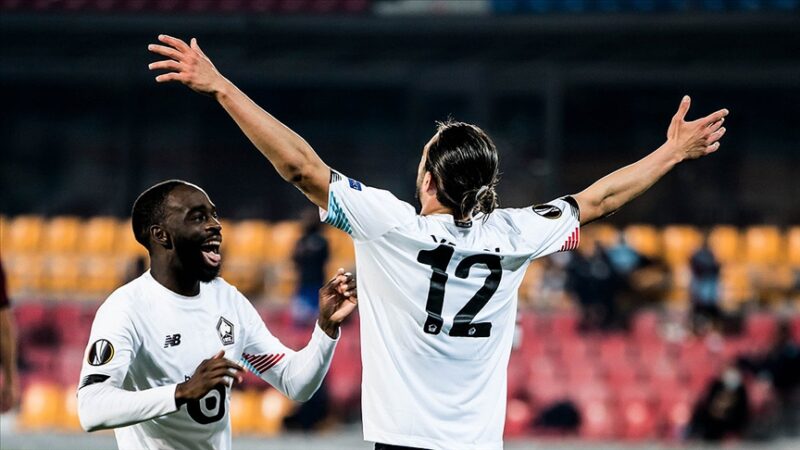 Fransa Birinci Futbol Ligi'nde Lille, Yusuf Yazıcı'nın da gol attığı