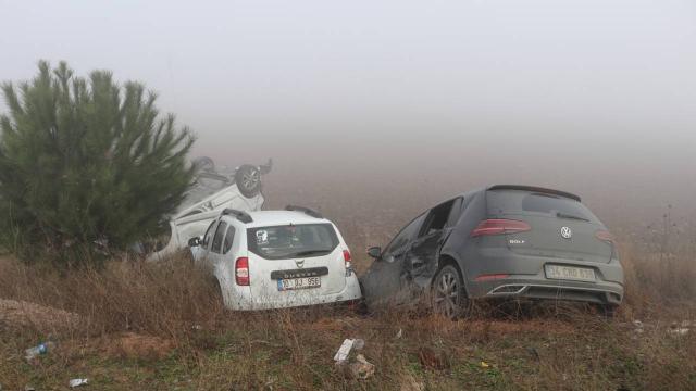 Balıkesir’de zincirleme trafik kazası: 2 yaralı