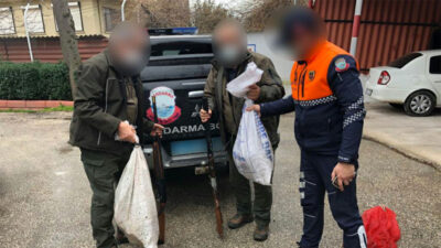 Uluabat Gölü’nde kaçak avlanan 2 kişi yakalandı