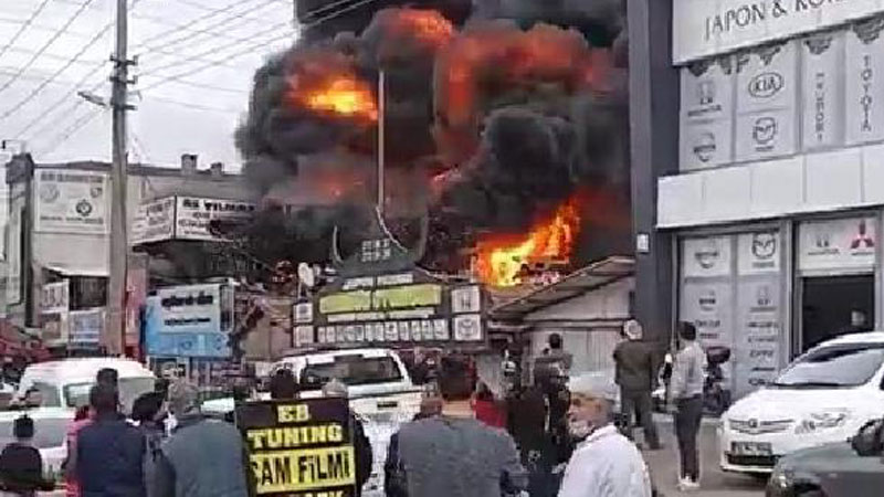 Bursa’da büyük yangın! Alevler bir anda yükseldi…