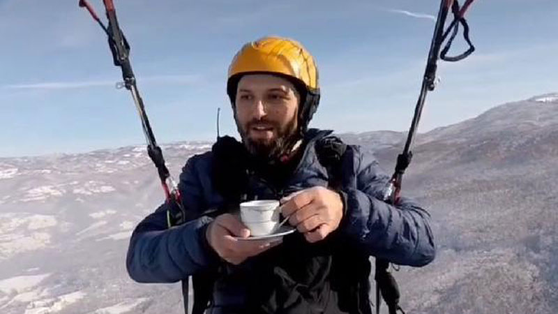 Yer: Bursa… 950 metre yükseklikte çay içti