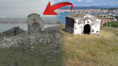 İçler acısı görüntü! Tarihi yapıyı bu hale getirdiler