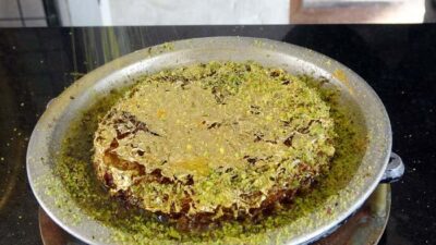 Bu da altın kaplamalı künefe!