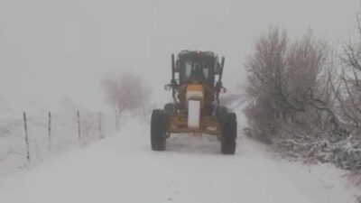 Batman Gercüş’te, kardan kapanan 11 köy yolu açıldı