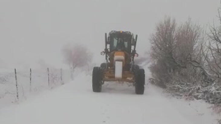 Batman Gercüş’te, kardan kapanan 11 köy yolu açıldı