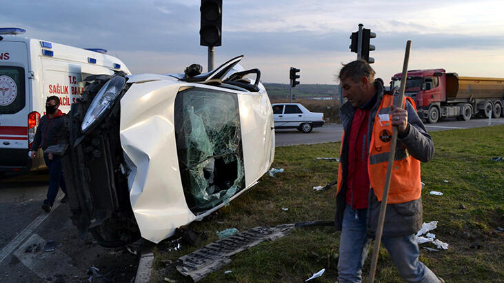 Tekirdağ’da feci kaza: 5 yaralı var