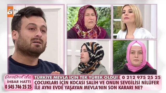 Esra Erol’da Mevla Kaya’nın kararı şoke etti! Eşi ve sevgilisiyle yaşıyor!