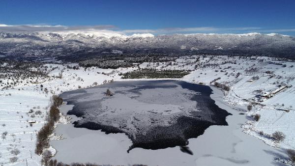 Gököz Göleti’nden kartpostallık görüntüler