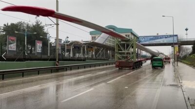Bursa’ya en uzun sevkiyat! Tek kanadı 74 metre ve 26 ton…