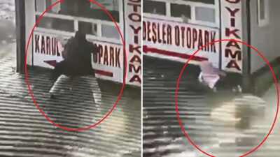 Yer: Bursa… Buzlu yolda düşen babanın kızını koruma çabası…