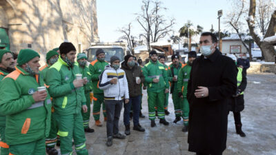 350 kişilik kar timi görev başında