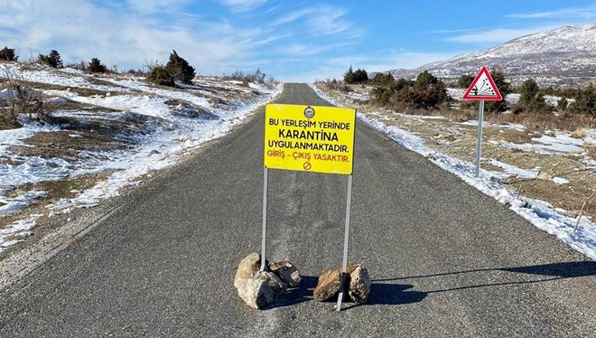 Mutasyonlu virüs tespit edilen mahalle karantinaya alındı