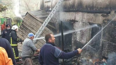 Bursa’da yangın paniği! Tüp patladı, alevler büyüdü
