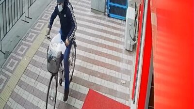 Bursa’da bisiklet hırsızlığı güvenlik kamerasına yansıdı