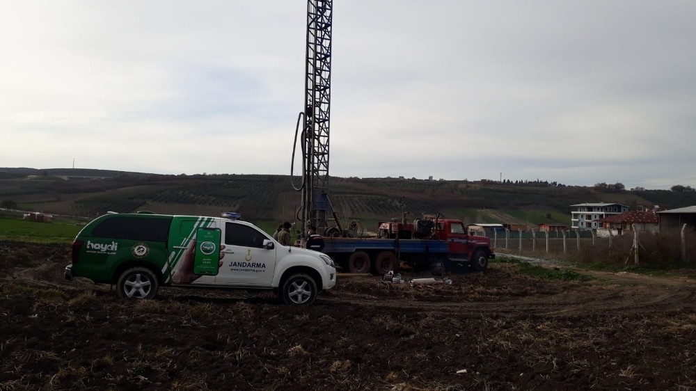 Bursa’da kaçak sondaja jandarma baskını