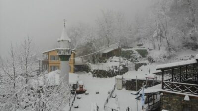 Çalıkuşu’nun köyü beyaza büründü