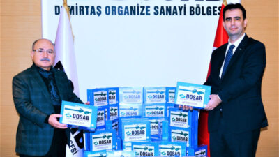 DOSAB’lı sanayiciler ihtiyaç sahibi öğrencilere 200 adet klavyeli tablet desteği sağladı