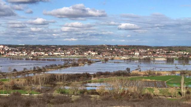 Ergene Nehri taştı, tarım arazileri su altında kaldı