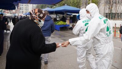 Kestel Belediyesi, vatandaşlara 20 bin sabun dağıttı