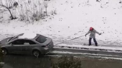 Bursa’da kar eğlencelerine sosyal medya ilgisi