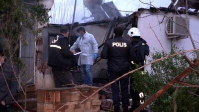 Kızı ve damadı markete gitti, çıkan yangında yatalak kadın can verdi