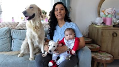 Yer: Bursa… Köpek yeni doğan bebeği kimseyle paylaşmıyor