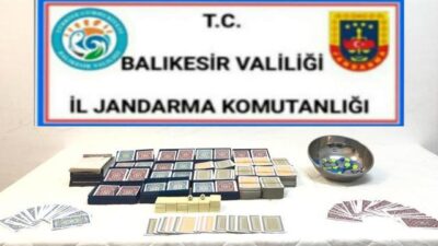 Balıkesir’de kumar operasyonu: 28 kişiye 109 bin lira ceza