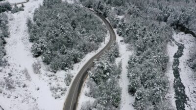 Bursa’da kar yağışı sonrası tablo gibi görüntüler