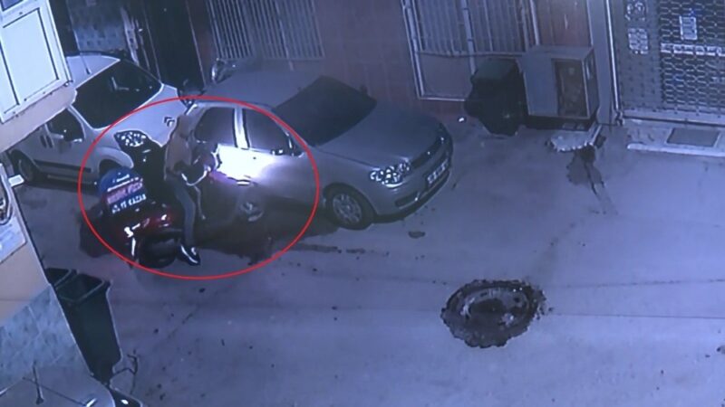 Bursa’da pizzacının motosikletini böyle çaldı
