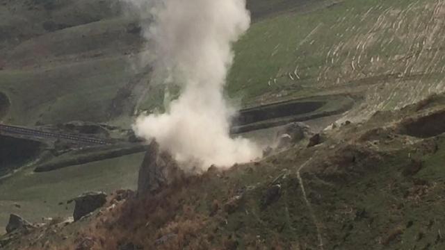 Define ararken patlama meydana geldi