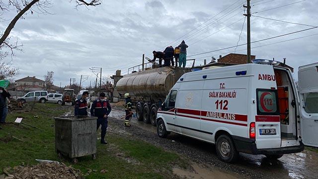 Kaynak yapılan akaryakıt tankeri patladı: 3 yaralı