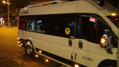 Yer: Bursa… Servis aracına taktırdıkları ışıklar yüzünden ceza yedi