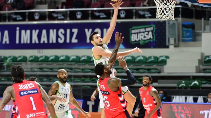 ING Basketbol Süper Ligi'nin 16. haftasında TOFAŞ, Bahçeşehir Koleji'ni 87-80