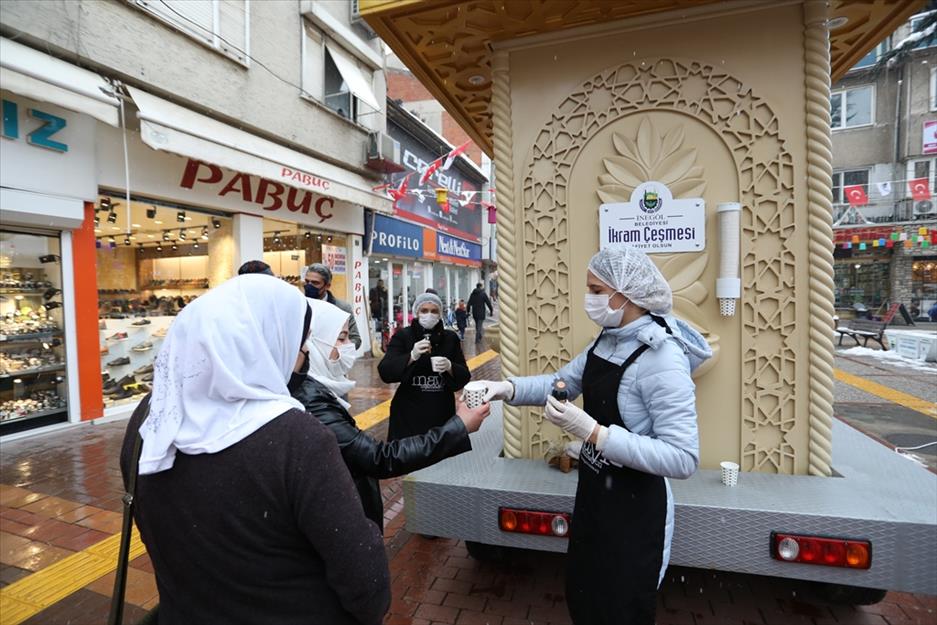 İkram Çeşmesi sıcak süt ile gönülleri ısıttı