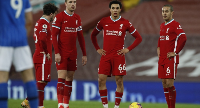 İngiltere Premier Lig'in 22. haftasında Liverpool, sahasında Brighton and Hove