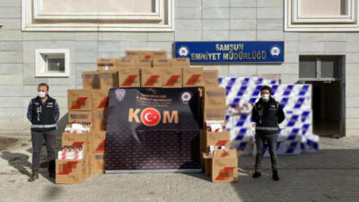 Samsun’da 7 milyon makaron ele geçirildi