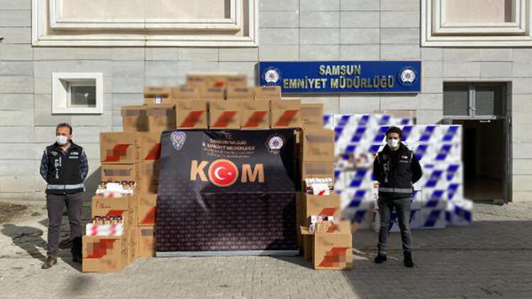 Samsun’da 7 milyon makaron ele geçirildi Samsun’da 7 milyon makaron ele geçirildi