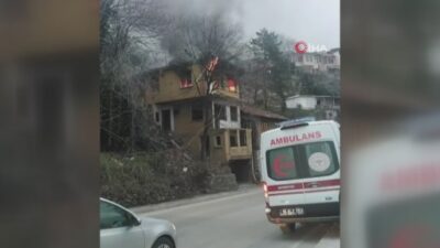 Bursa’da kullanılmayan ev yandı