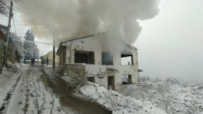 Uludağ’ın eteklerinde korkutan yangın