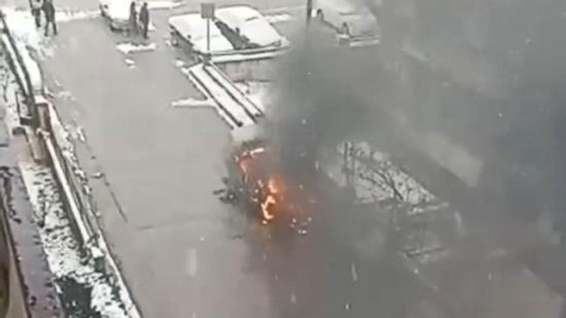 Görüntü Bursa’dan… Alev topuna döndü Görüntü Bursa’dan… Alev topuna döndü