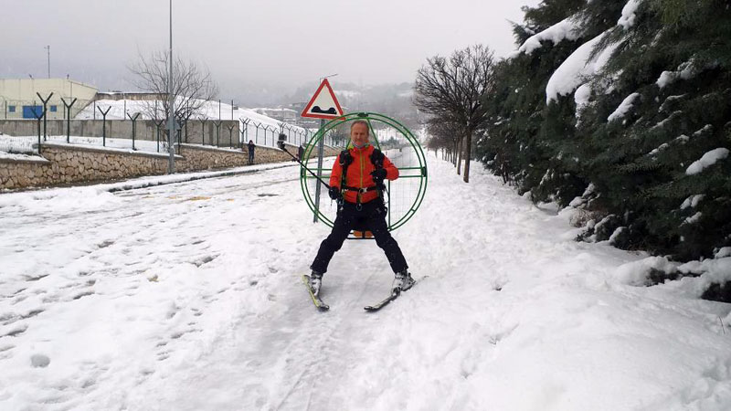 Görüntüler Bursa’dan… Evine böyle gidiyor