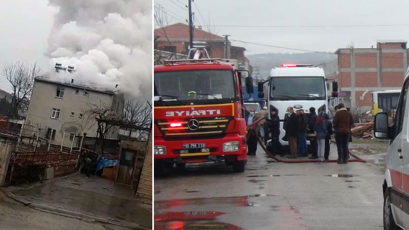 Bursa’da yangın paniği! Mahalleli sokağa döküldü