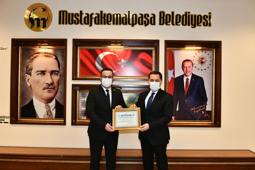 Masatlı’ya fahri hemşehrilik beratı